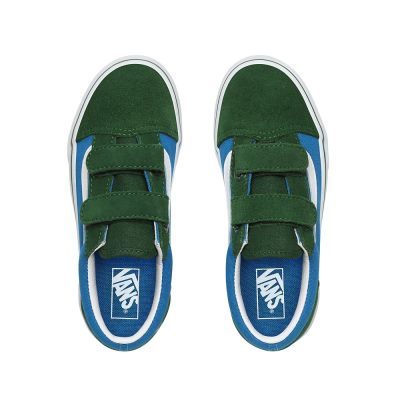 Vans 2-Tone Old Skool V - Çocuk Spor Ayakkabı (Mavi Yeşil)